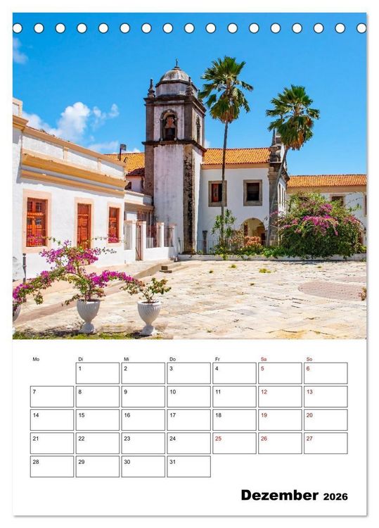 Produktbild: Olinda - ein Traumreiseziel (Tischkalender 2026 DIN A5 hoch), CALVENDO Monatskalender
