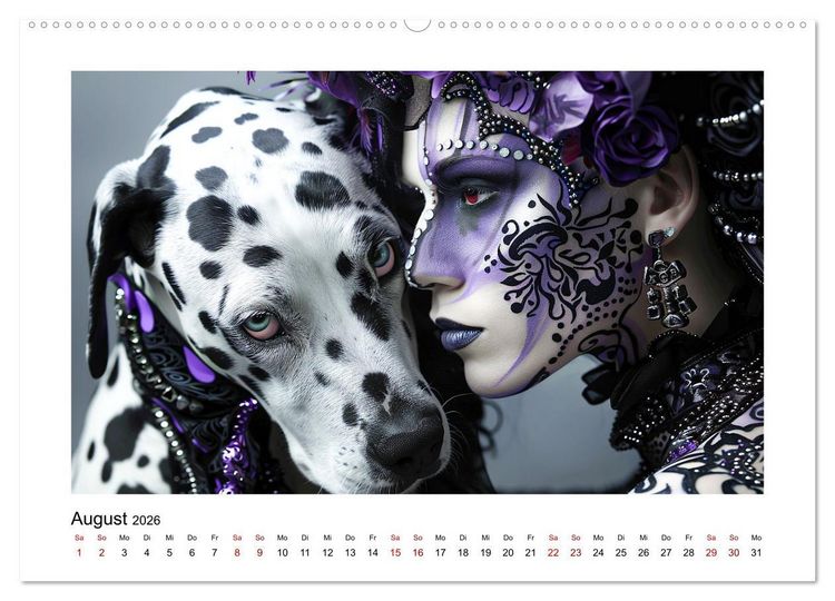 Produktbild: Dalmatinergirls (Wandkalender 2026 DIN A2 quer), CALVENDO Monatskalender