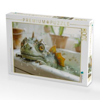 Produktbild: CALVENDO Puzzle Ein Motiv aus dem Kalender "Wie w&auml;re es mit einem Dinosaurier als Haustier?" | 1000 Teile Lege-Gr&ouml;&szlig;e 64x48cm Foto-Puzzle f&uuml;r gl&uuml;ckliche Stunden