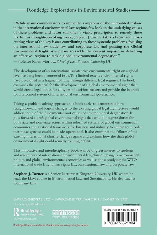 Produktbild: A Global Environmental Right
