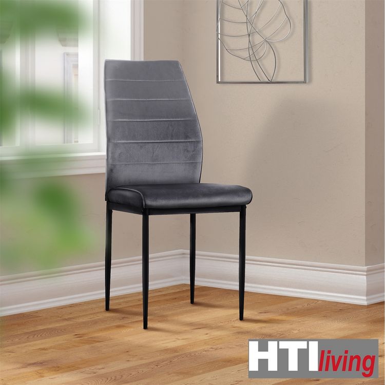 Produktbild: HTI-Living Stuhl Madison Velvet grau Stuhl Madison Velvet grau