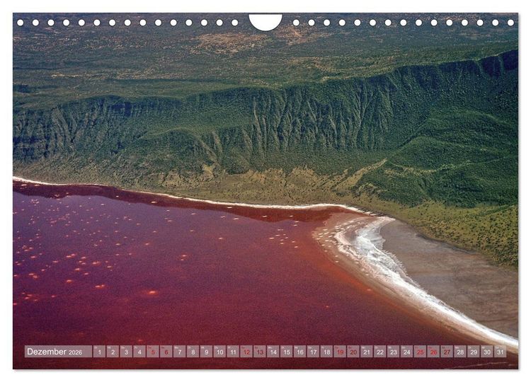 Produktbild: Afrika von oben (Wandkalender 2026 DIN A4 quer), CALVENDO Monatskalender