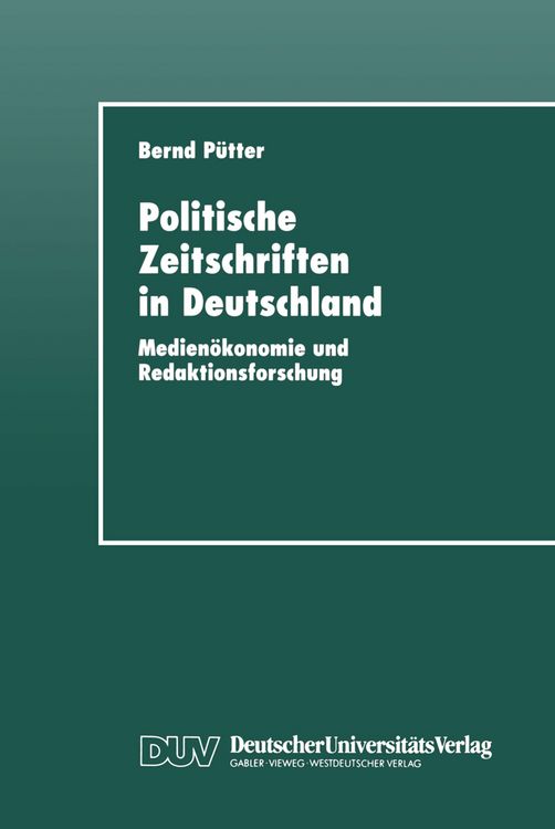 Produktbild: Politische Zeitschriften in Deutschland
