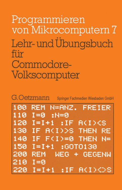 Produktbild: Lehr- und &Uuml;bungsbuch f&uuml;r Commodore-Volkscomputer