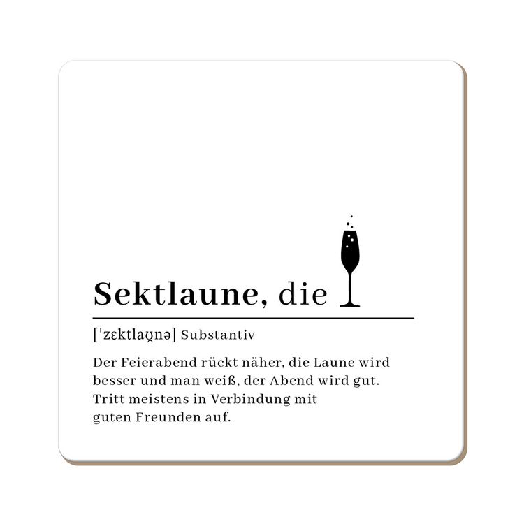 Produktbild: Korkuntersetzer Sektlaune