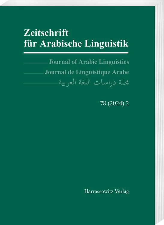 Produktbild: Zeitschrift f&uuml;r Arabische Linguistik 78 (2024/2)