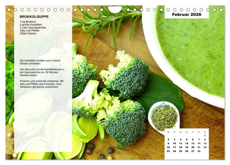 Produktbild: Aus der Suppenk&uuml;che. K&uuml;chenkalender mit tollen Rezepten (Wandkalender 2026 DIN A4 quer), CALVENDO Monatskalender