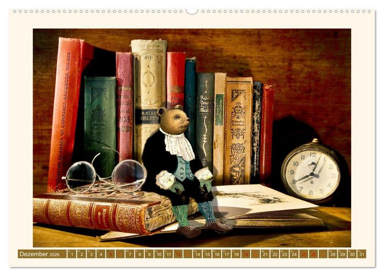Produktbild: Tierische B&uuml;chernarren (Wandkalender 2026 DIN A2 quer), CALVENDO Monatskalender