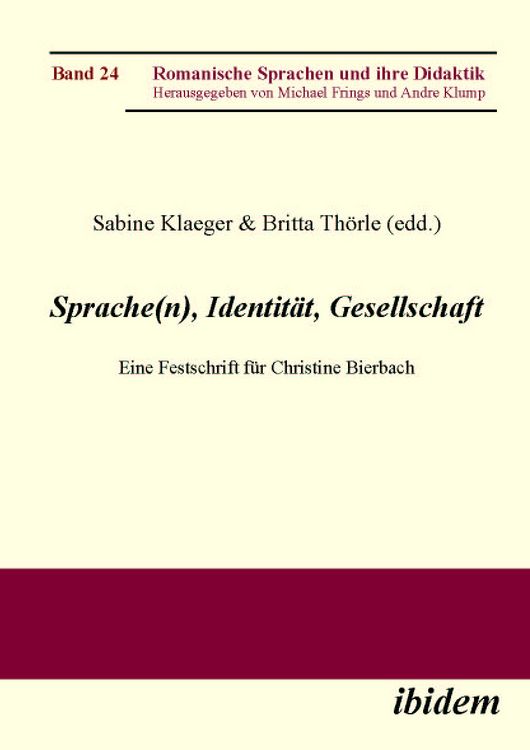 Produktbild: Sprache(n), Identit&auml;t, Gesellschaft