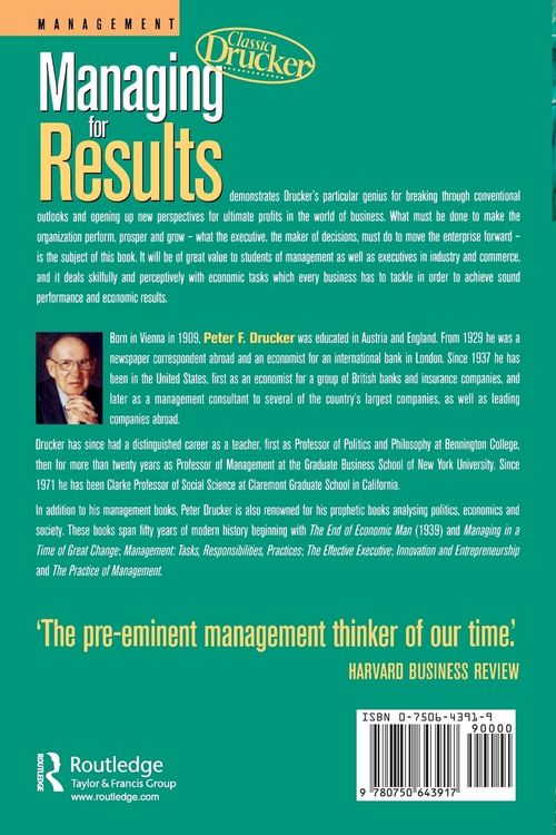 Produktbild: Managing For Results