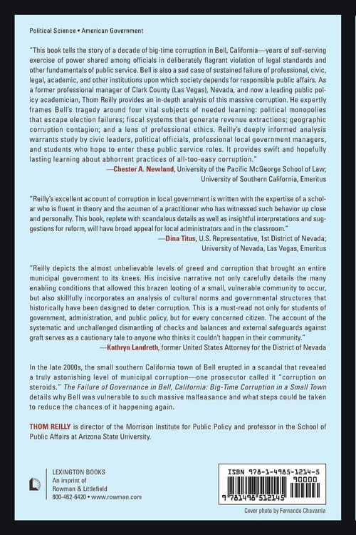 Produktbild: Failure of Governance in Bell, California
