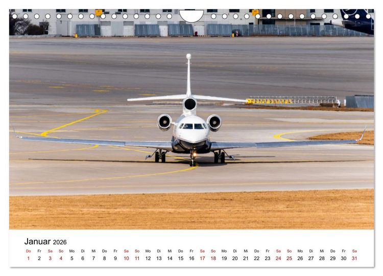 Produktbild: Die Welt der Privatjets (Wandkalender 2026 DIN A4 quer), CALVENDO Monatskalender
