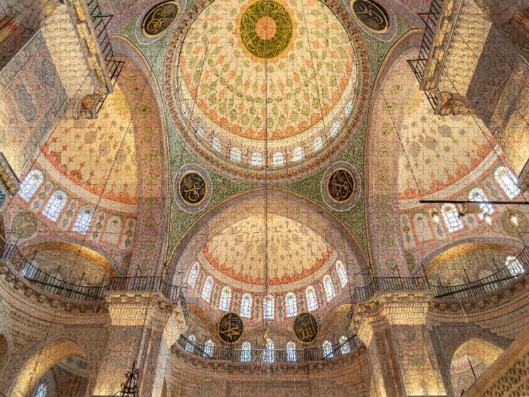 Produktbild: CALVENDO Puzzle Kuppeln der Neuen Moschee | 1000 Teile Lege-Gr&ouml;&szlig;e 64x48cm Foto-Puzzle f&uuml;r gl&uuml;ckliche Stunden