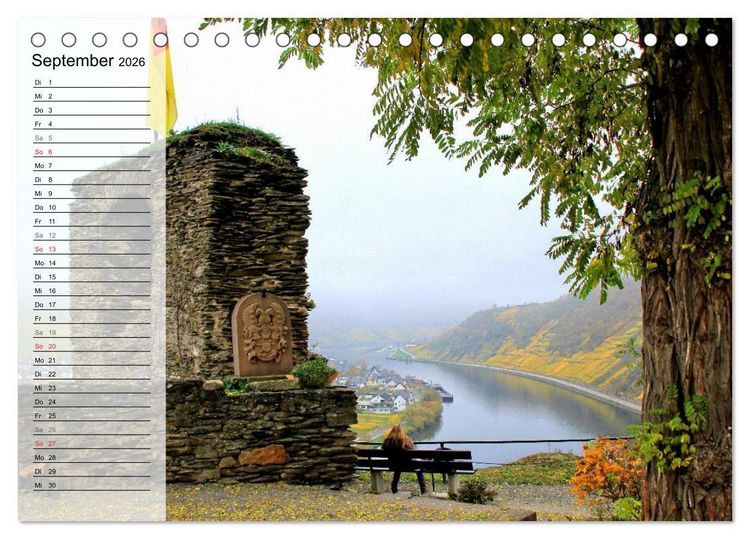 Produktbild: Eine Perle an der Mosel - Beilstein (Tischkalender 2026 DIN A5 quer), CALVENDO Monatskalender