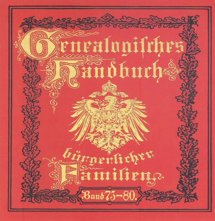 Produktbild: Deutsches Geschlechterbuch - CD-ROM. Genealogisches Handbuch b&uuml;rgerlicher Familien / Genealogisches Handbuch b&uuml;rgerlicher Familien B&auml;nde 73-80