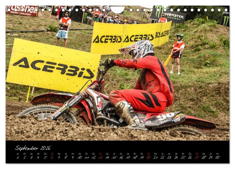 Produktbild: Motocross Racing 2026 (Wandkalender 2026 DIN A4 quer), CALVENDO Monatskalender