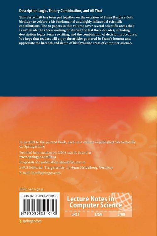 Produktbild: Description Logic, Theory Combination, and All That