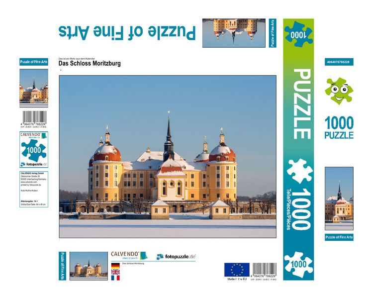 Produktbild: CALVENDO Puzzle Das Schloss Moritzburg | 1000 Teile Lege-Gr&ouml;&szlig;e 64x48cm Foto-Puzzle f&uuml;r gl&uuml;ckliche Stunden