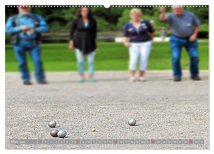 Produktbild: Boule. Konzentration - Sport - Entspannung (hochwertiger Premium Wandkalender 2026 DIN A2 quer), Kunstdruck in Hochglanz