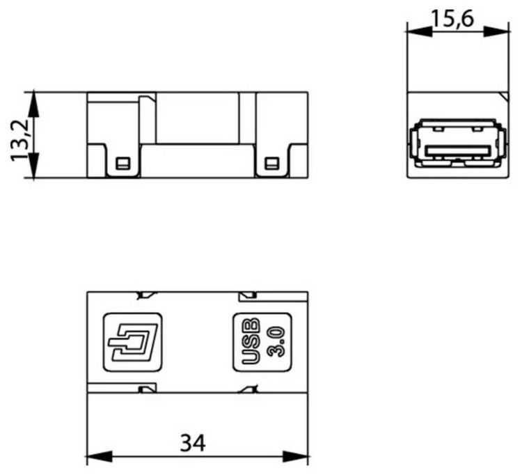 Produktbild: Teleg&auml;rtner 100007535 Sensor-/Aktor-Steckverbinder Buchse, gerade 1St.