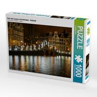 Produktbild: CALVENDO Puzzle Run and Jump in Amsterdam - Holland | 1000 Teile Lege-Gr&ouml;&szlig;e 64x48cm Foto-Puzzle f&uuml;r gl&uuml;ckliche Stunden