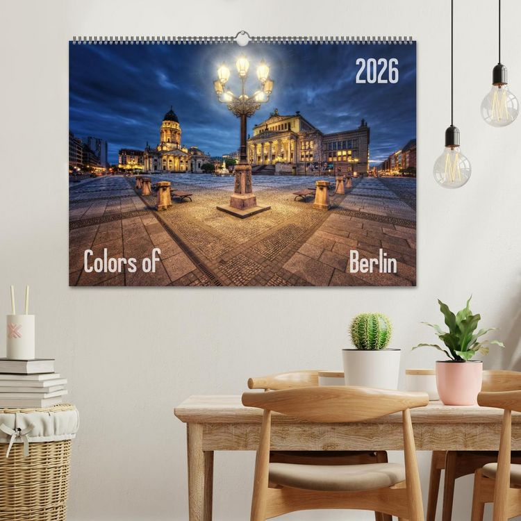 Produktbild: Colors of Berlin 2026 (Wandkalender 2026 DIN A2 quer), CALVENDO Monatskalender