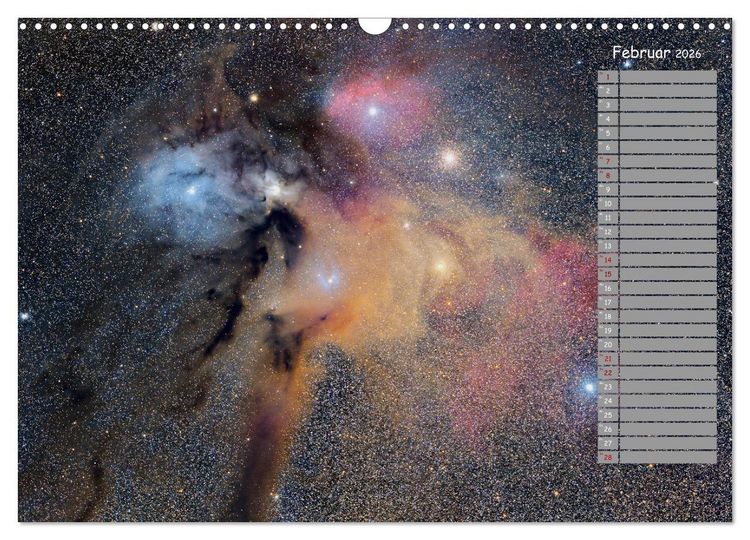 Produktbild: Deep-Sky Amateurastronomie (Wandkalender 2026 DIN A3 quer), CALVENDO Monatskalender