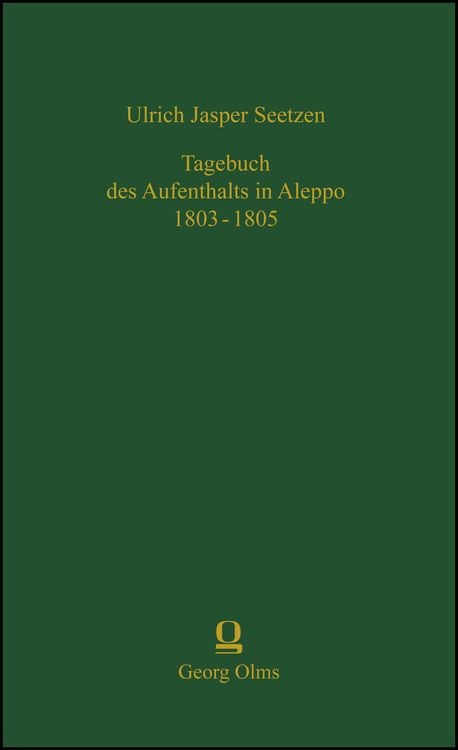 Produktbild: Tagebuch des Aufenthalts in Aleppo 1803-1805