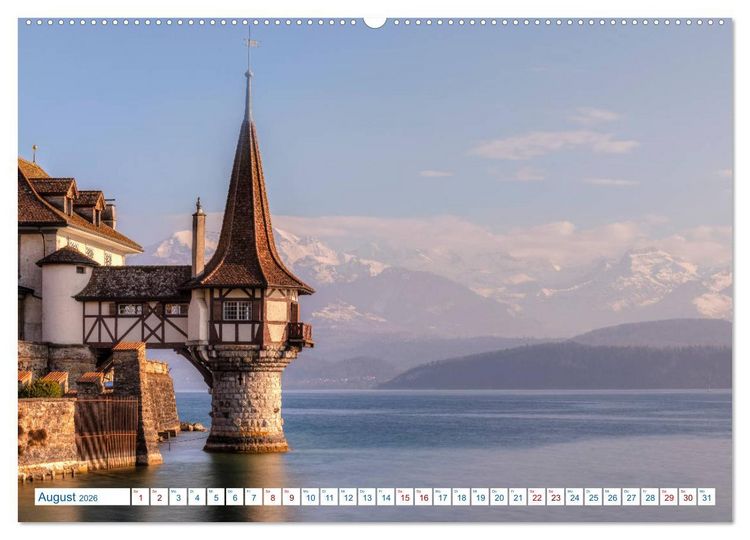 Produktbild: Schweiz - Vom Hochgebirge zu Palmen (hochwertiger Premium Wandkalender 2026 DIN A2 quer), Kunstdruck in Hochglanz