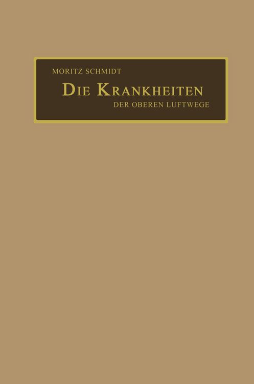 Produktbild: Die Krankheiten der oberen Luftwege
