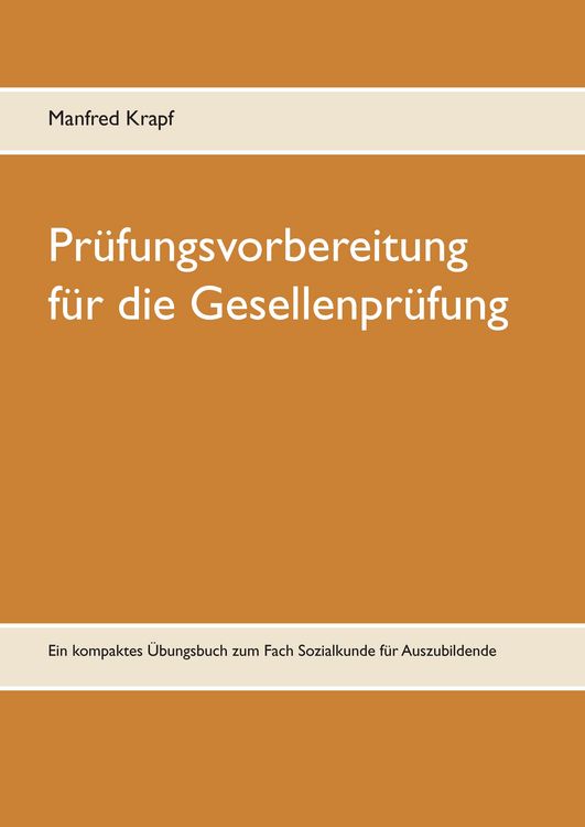 Produktbild: Pr&uuml;fungsvorbereitung f&uuml;r die Gesellenpr&uuml;fung