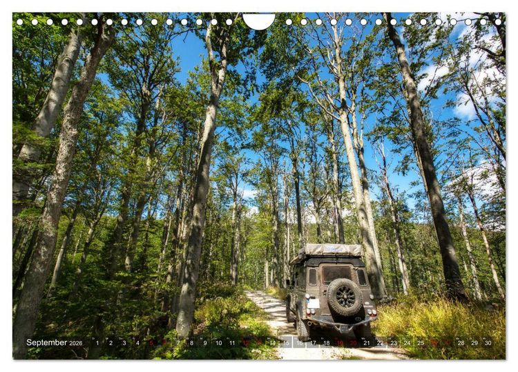 Produktbild: Mit dem 4x4 durch Europa (Wandkalender 2026 DIN A4 quer), CALVENDO Monatskalender