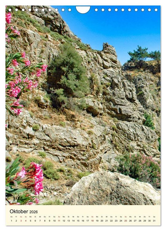 Produktbild: Schluchten auf Kreta (Wandkalender 2026 DIN A4 hoch), CALVENDO Monatskalender
