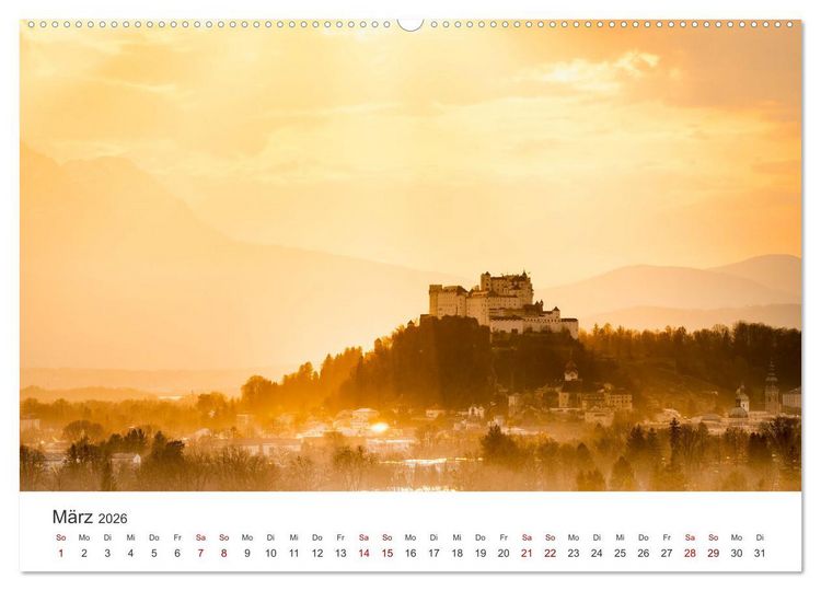 Produktbild: Salzburg - Kultur und Natur pur. (Wandkalender 2026 DIN A2 quer), CALVENDO Monatskalender