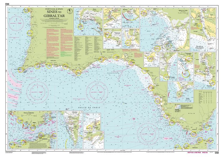 Produktbild: C50 Sines to Gibraltar, Imray Chart