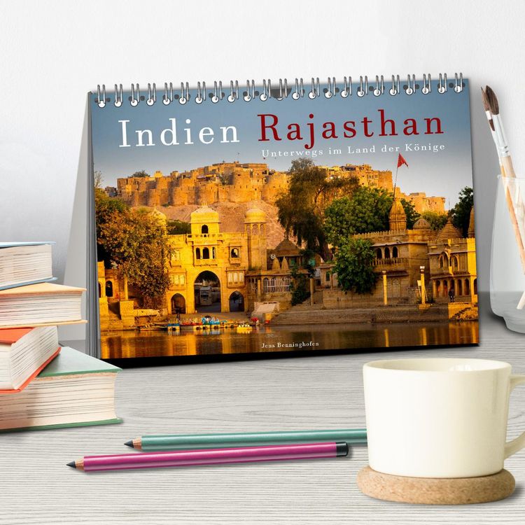Produktbild: Indien Rajasthan: Unterwegs im Land der K&ouml;nige (Tischkalender 2026 DIN A5 quer), CALVENDO Monatskalender