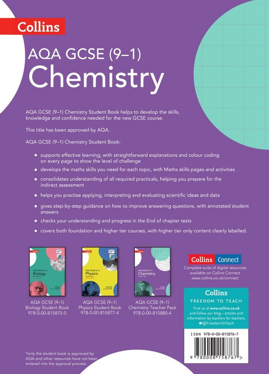 Produktbild: AQA GCSE Chemistry 9-1 Student Book
