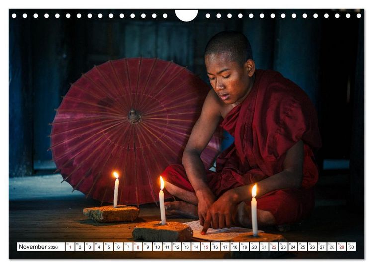Produktbild: WUNDERVOLLES BAGAN (Wandkalender 2026 DIN A4 quer), CALVENDO Monatskalender