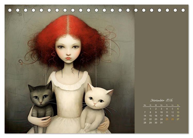 Produktbild: Die Katze - mein Freund (Tischkalender 2026 DIN A5 quer), CALVENDO Monatskalender
