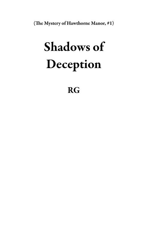 Produktbild: Shadows of Deception (The Mystery of Hawthorne Manor, #1)