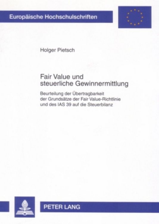 Produktbild: Fair Value und steuerliche Gewinnermittlung