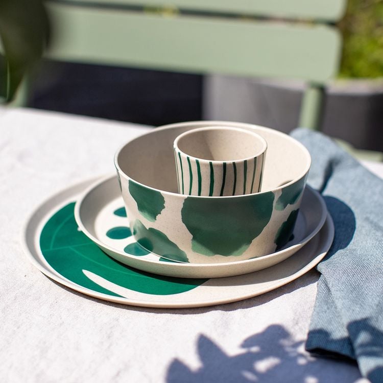 Produktbild: Koziol Geschirrset 16-teilig CONNECT SET MONSTERA