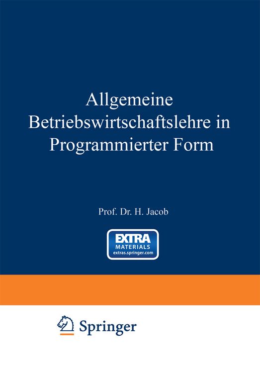 Produktbild: Allgemeine Betriebswirtschaftslehre in Programmierter Form