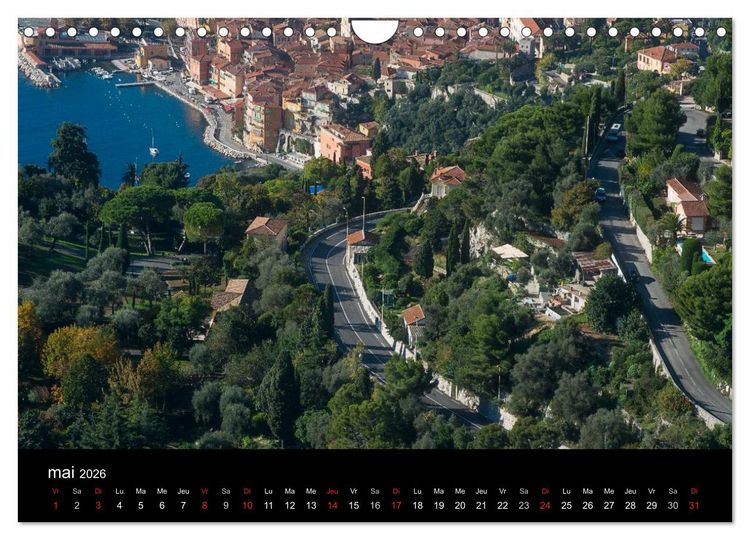Produktbild: C&ocirc;te d'Azur entre Mer et Montagne (Calendrier mural 2026 DIN A4 vertical), CALVENDO calendrier mensuel