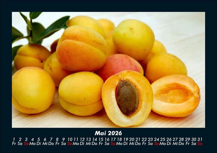 Produktbild: Obstkalender 2026 Fotokalender DIN A5