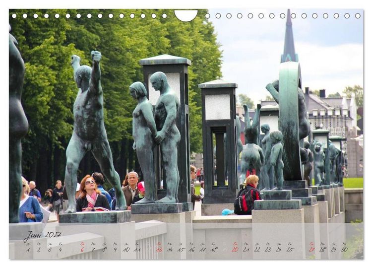 Produktbild: Vigeland (Wandkalender 2027 DIN A4 quer), CALVENDO Monatskalender