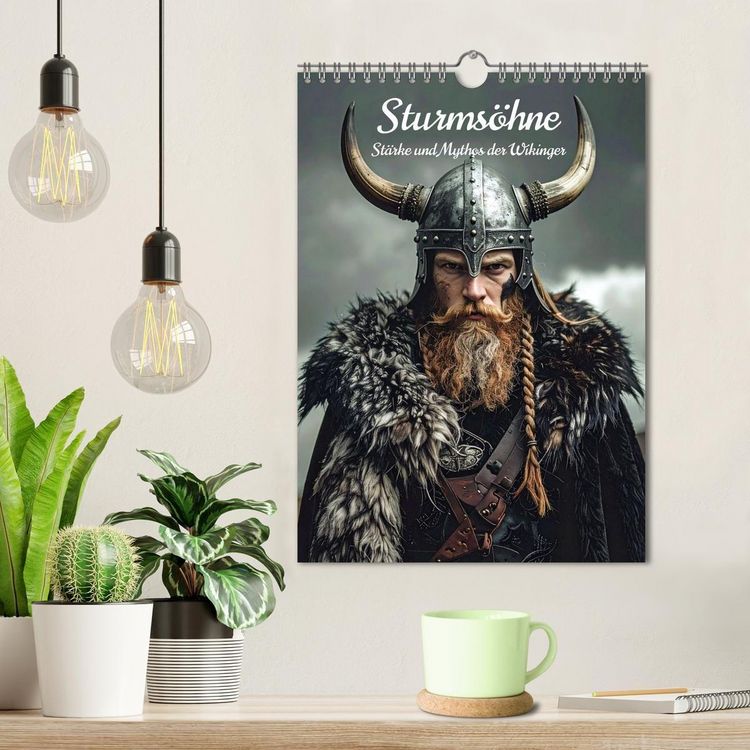 Produktbild: Sturms&ouml;hne St&auml;rke und Mythos der Wikinger (Wandkalender 2026 DIN A4 hoch), CALVENDO Monatskalender