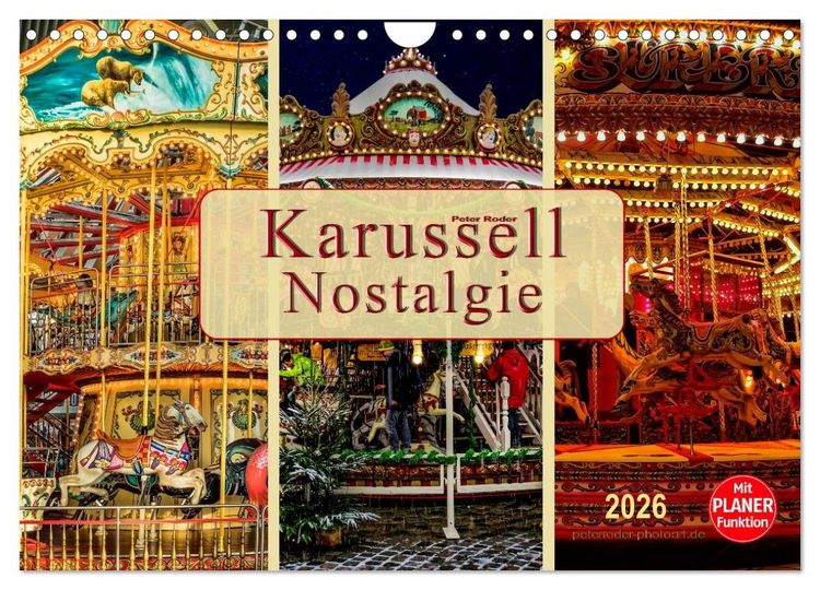 Produktbild: Karussell - Nostalgie (Wandkalender 2026 DIN A4 quer), CALVENDO Monatskalender