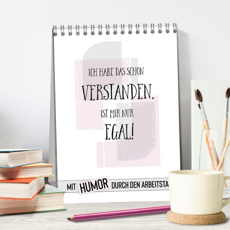 Produktbild: Mit Humor durch den Arbeitstag (Tischkalender 2026 DIN A5 hoch), CALVENDO Monatskalender
