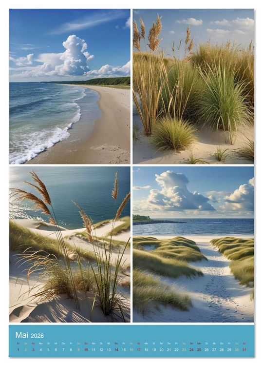 Produktbild: Endlich Ostsee Urlaub (Wandkalender 2026 DIN A4 hoch), CALVENDO Monatskalender